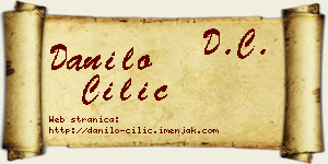 Danilo Cilić vizit kartica